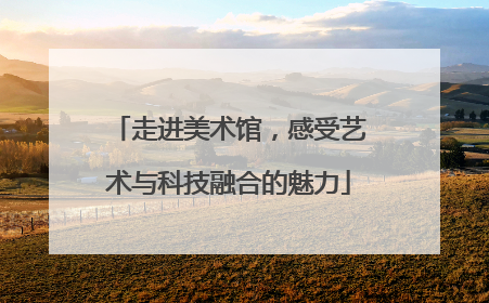 走进美术馆，感受艺术与科技融合的魅力
