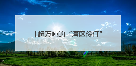 超万吨的“湾区伶仃”号如何移动？工程师揭秘：类似“蚂蚁托大象”