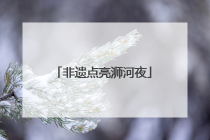 非遗点亮浉河夜