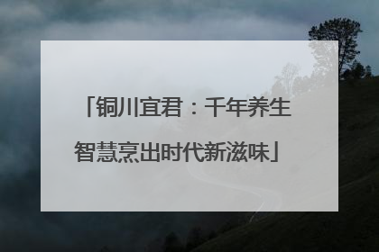 铜川宜君：千年养生智慧烹出时代新滋味