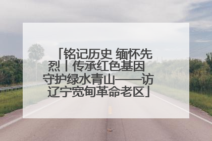铭记历史 缅怀先烈丨传承红色基因 守护绿水青山——访辽宁宽甸革命老区
