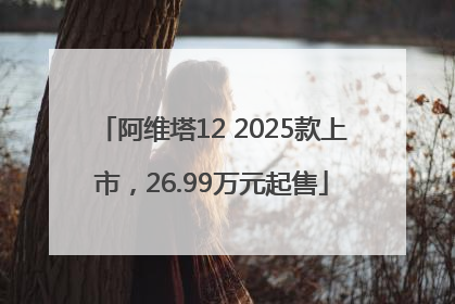 阿维塔12 2025款上市，26.99万元起售