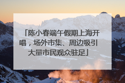 陈小春端午假期上海开唱，场外市集、周边吸引大量市民观众驻足
