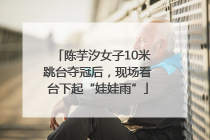 陈芋汐女子10米跳台夺冠后，现场看台下起“娃娃雨”