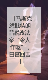 马斯克怒批特朗普税改法案“令人作呕”，白宫回击