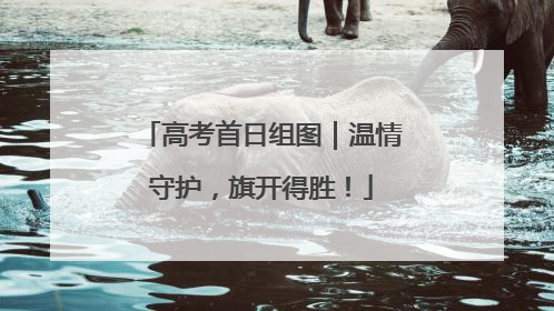高考首日组图｜温情守护，旗开得胜！