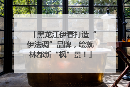 黑龙江伊春打造“伊法调”品牌，绘就林都新“枫”景！