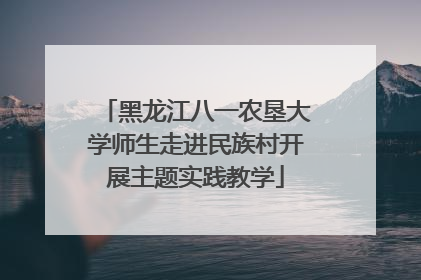 黑龙江八一农垦大学师生走进民族村开展主题实践教学