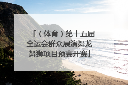 （体育）第十五届全运会群众展演舞龙舞狮项目预赛开赛
