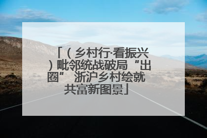（乡村行·看振兴）毗邻统战破局“出圈” 浙沪乡村绘就共富新图景
