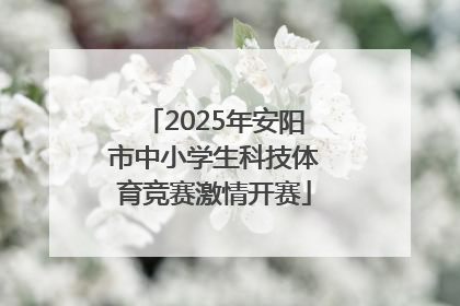2025年安阳市中小学生科技体育竞赛激情开赛