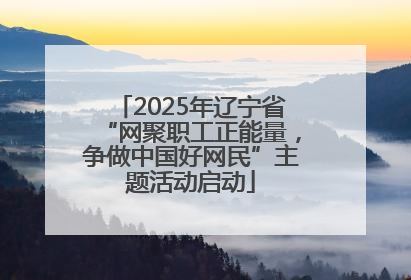 2025年辽宁省“网聚职工正能量，争做中国好网民”主题活动启动