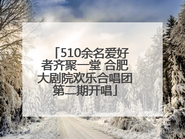510余名爱好者齐聚一堂 合肥大剧院欢乐合唱团第二期开唱
