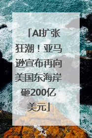 AI扩张狂潮！亚马逊宣布再向美国东海岸砸200亿美元