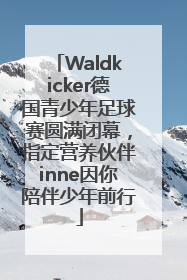 Waldkicker德国青少年足球赛圆满闭幕，指定营养伙伴inne因你陪伴少年前行